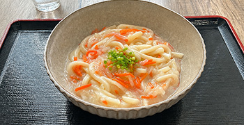 たらこ餡かけうどん