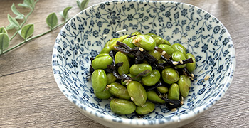 やみつき！えだまめの塩昆布和え