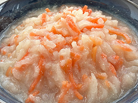 大根と人参のたらこ煮