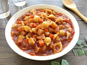 じゃがいもとマカロニのミネストローネ風